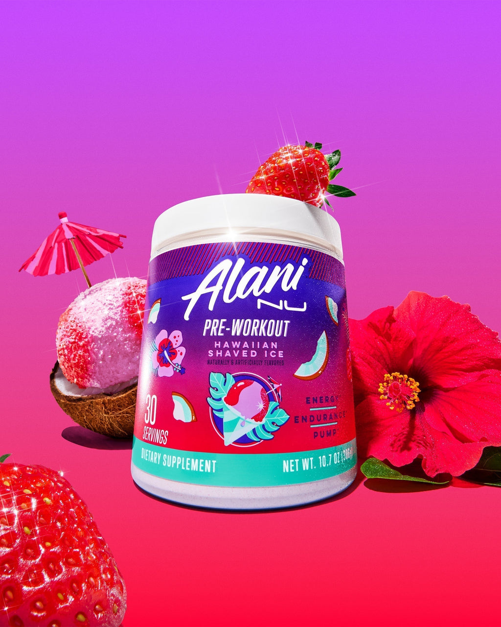 energy drink & pre-workout - hawaiian shaved ice